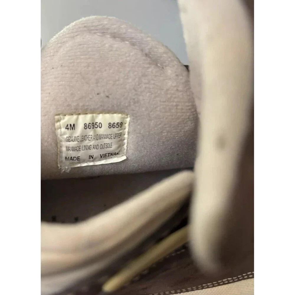Timberland Euro Dub Boots Size 4M Brown Cream Nubuck Leather Shoes
